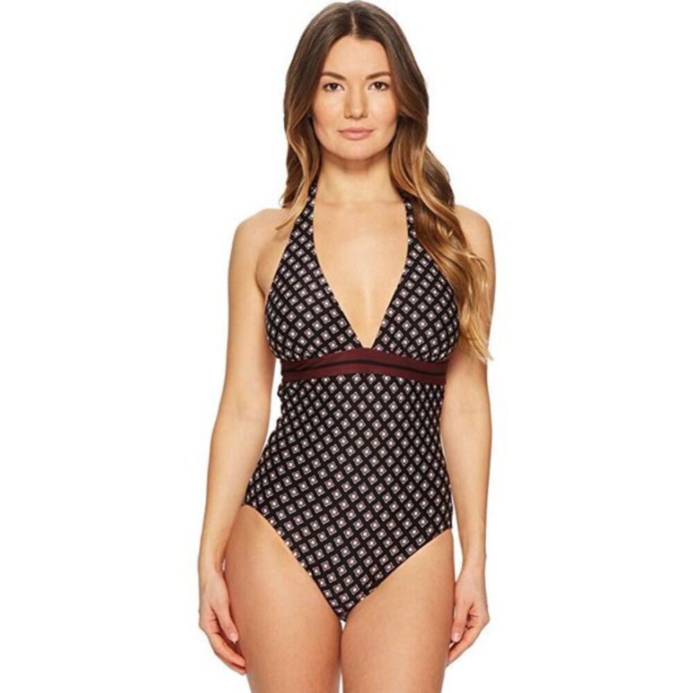 Kate Spade Doheny V Neck Halter One Piece.